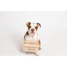Load image into Gallery viewer, Wooden Pet Announcement Signs from Pearhead
