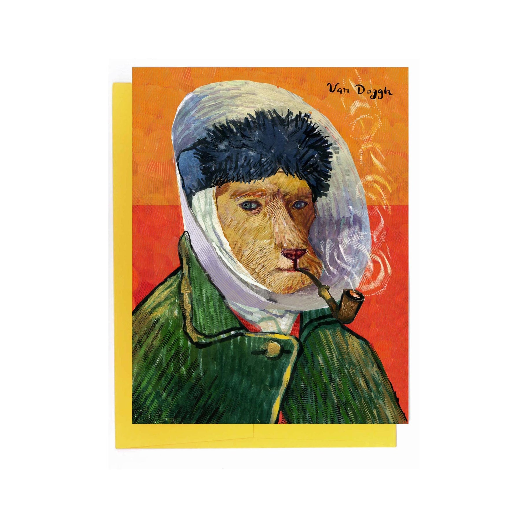 Dog Themed Famous Paintings Collection Blank Greeting Cards