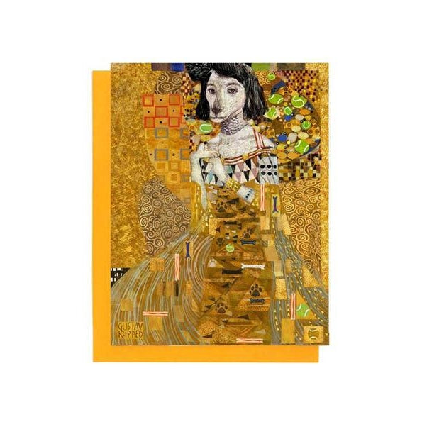 Dog Themed Famous Paintings Collection Blank Greeting Cards