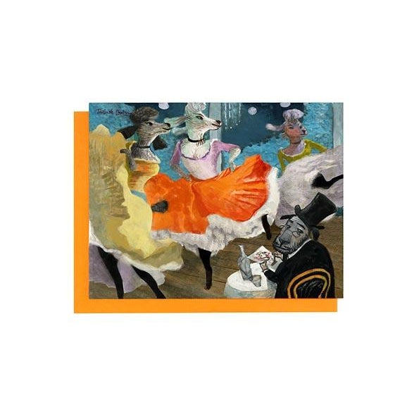Dog Themed Famous Paintings Collection Blank Greeting Cards