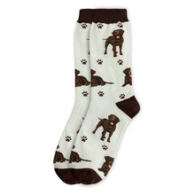 Load image into Gallery viewer, Chocolate Labrador Socks
