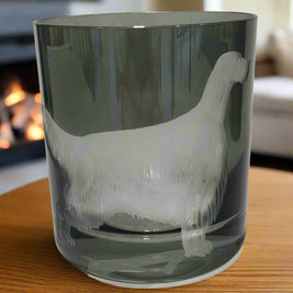 Dog Profile Engraved Double Old Fashioned Glasses