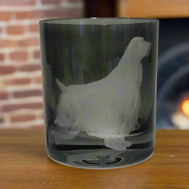 Dog Profile Engraved Double Old Fashioned Glasses