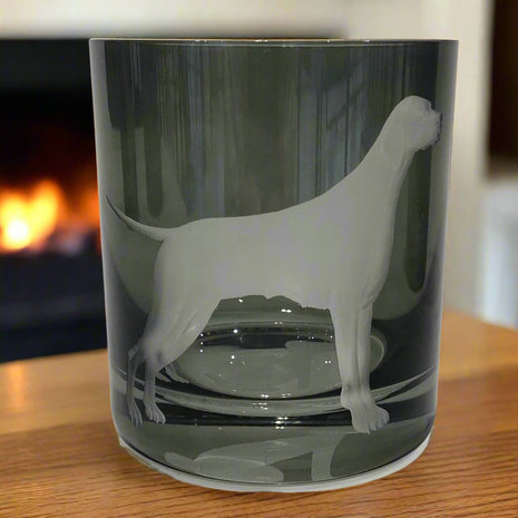 Dog Profile Engraved Double Old Fashioned Glasses