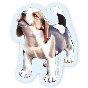 Beagle Puppy Sticker by Morgan Swank Studio