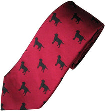 Load image into Gallery viewer, Silk Jacquard Dog Breed Ties

