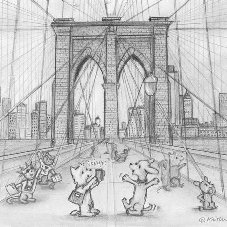 11" x 14" Brooklyn Bridge Print