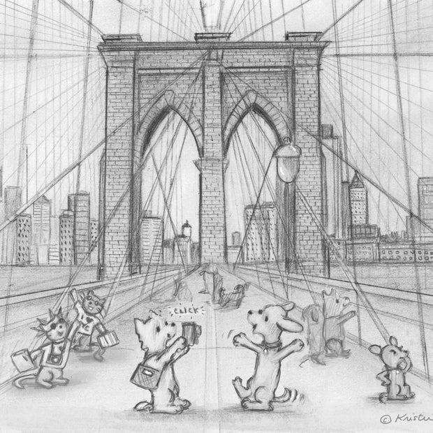 11" x 14" Brooklyn Bridge Print