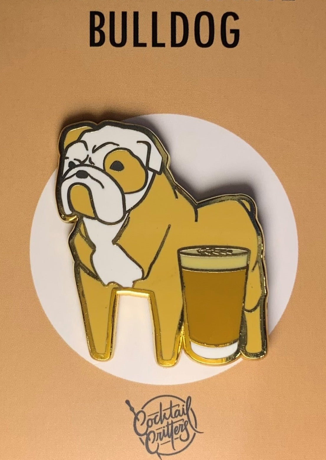 Dogs with Drinks Enamel Pins