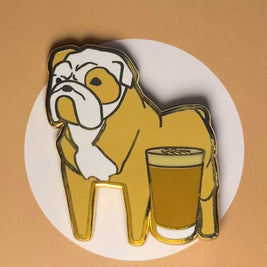 Dogs with Drinks Enamel Pins