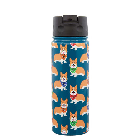 20oz Pug Print Water Bottle - Multiple Patterns