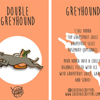 Dogs with Drinks Enamel Pins