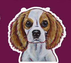 Cute Dog Stickers by Hippie Hound Studios