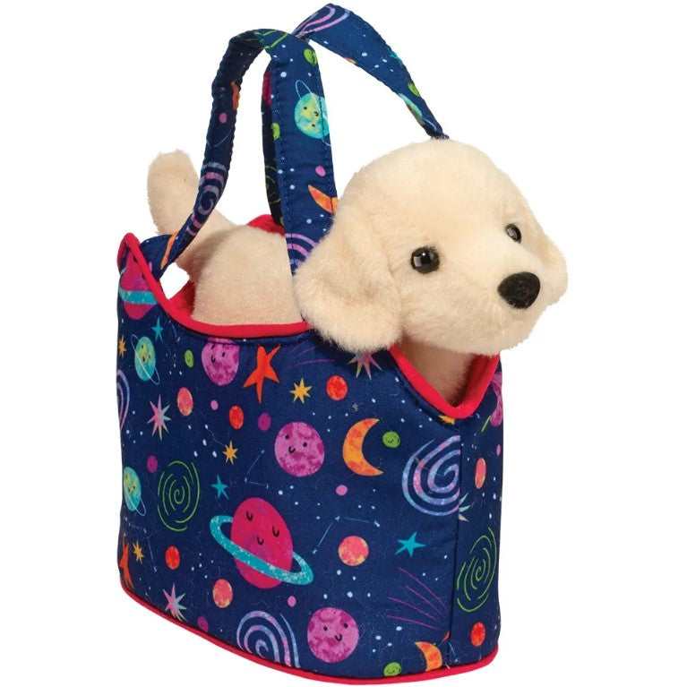 Yellow Labrador Stuffed Animal with Purse