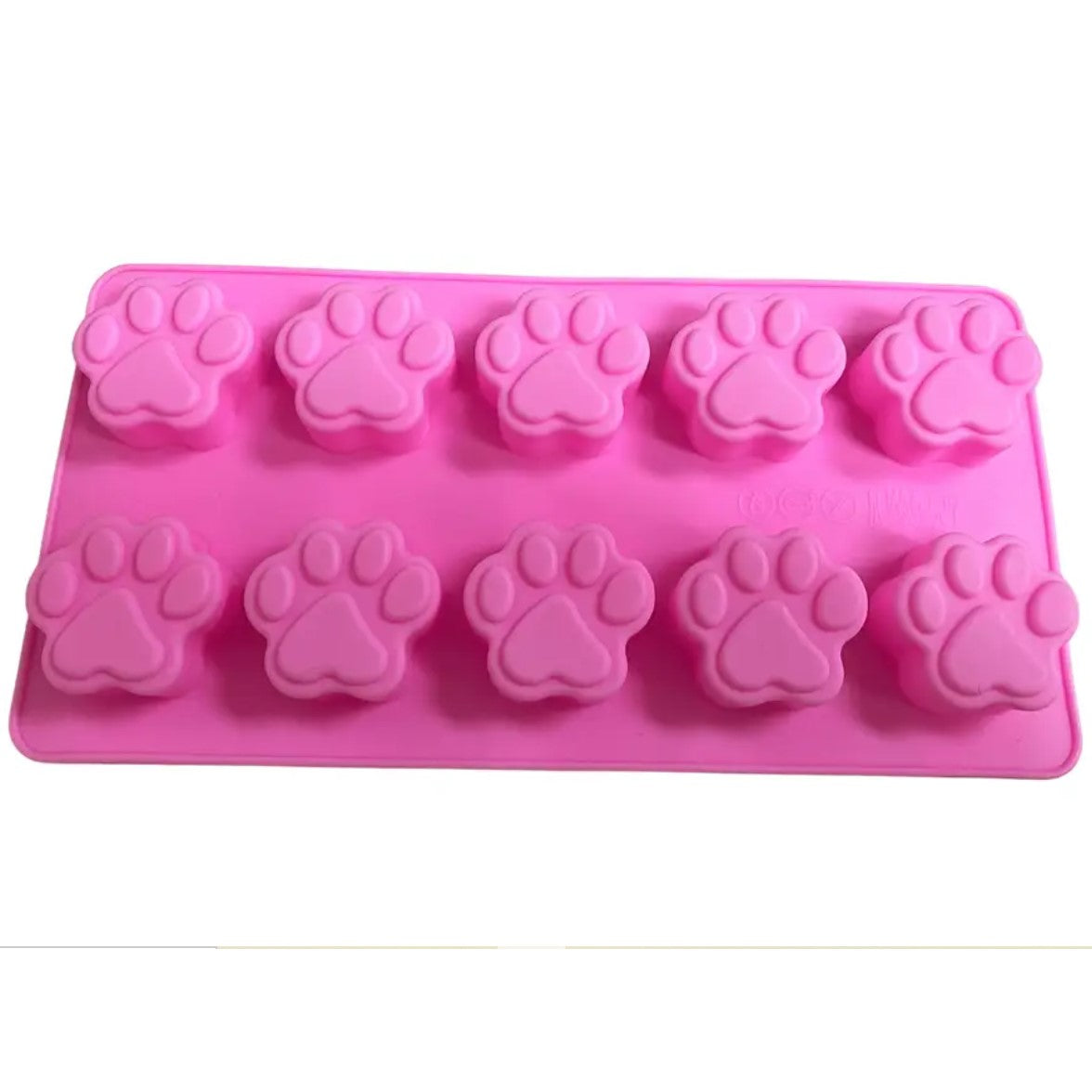 Paw and Bone Shaped Print Shaped Silicone Mold Trays