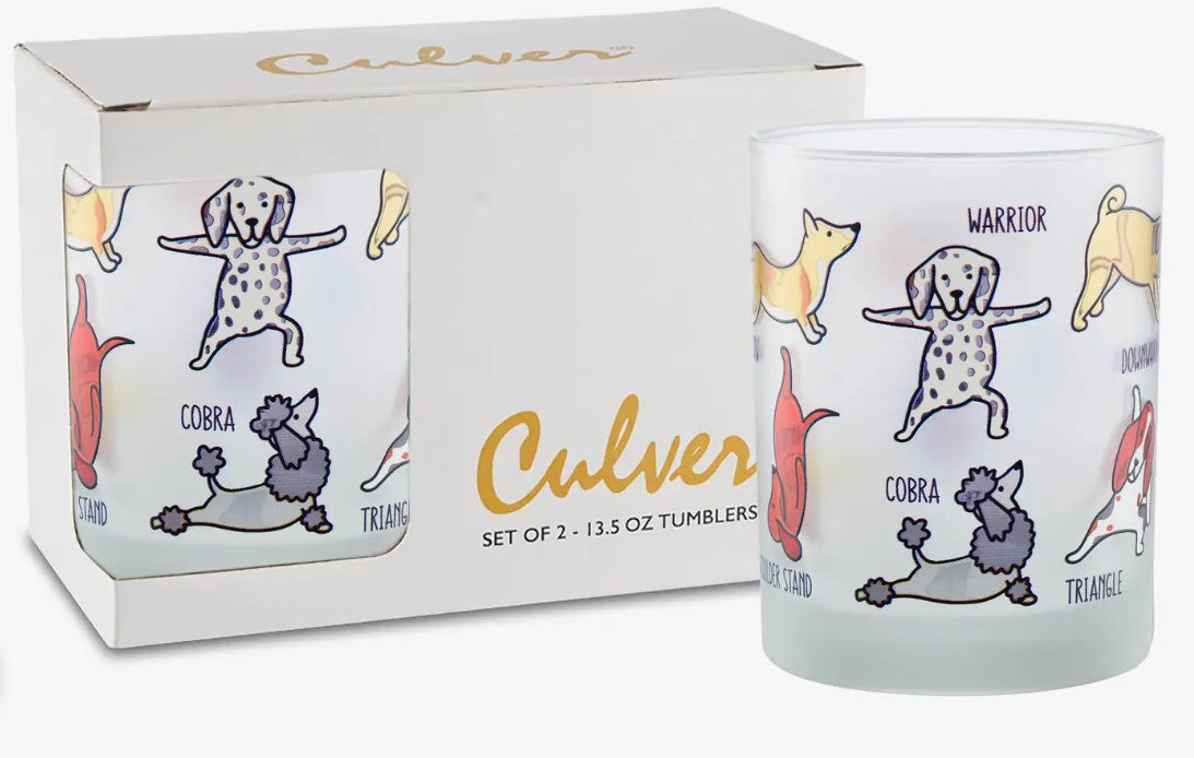 Frosted Old Fashion Glasses