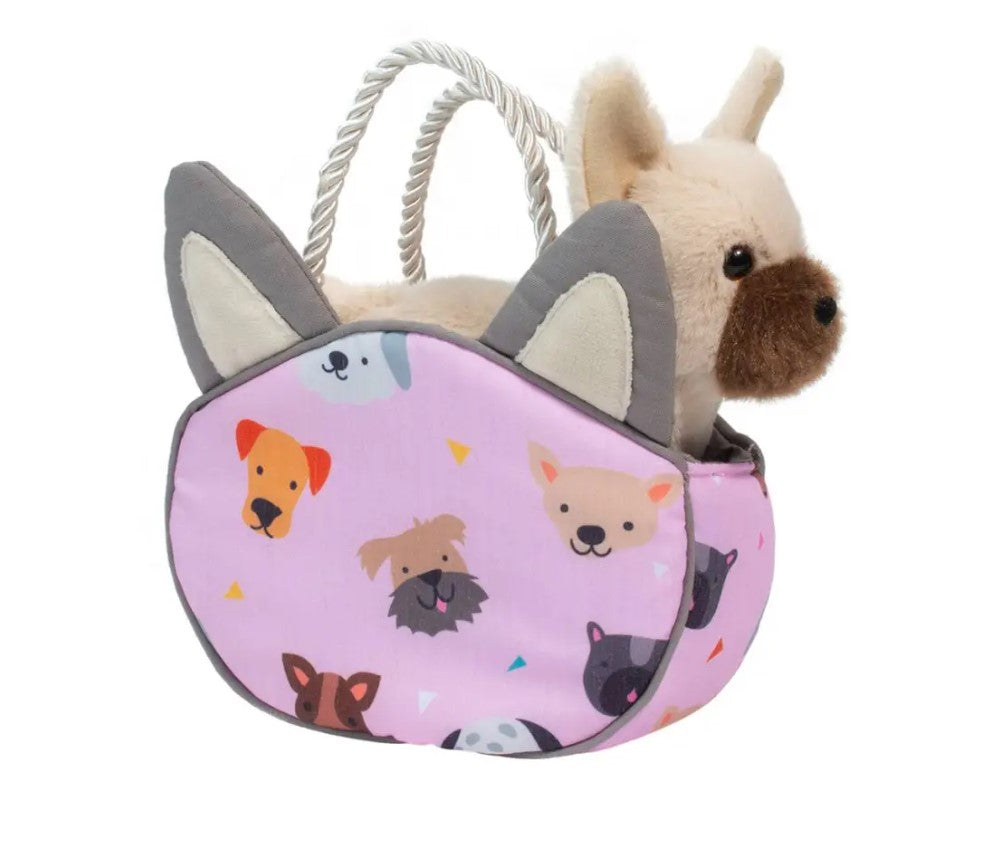 French Bulldog Puppy Stuffed Animal in Purse