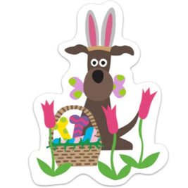 Die-cut Silly Dog Stickers