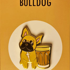 Dogs with Drinks Enamel Pins