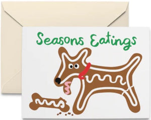 Gingerbread Dog Holiday Cards