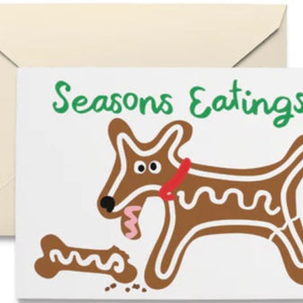 Gingerbread Dog Holiday Cards Boxed Set of 10