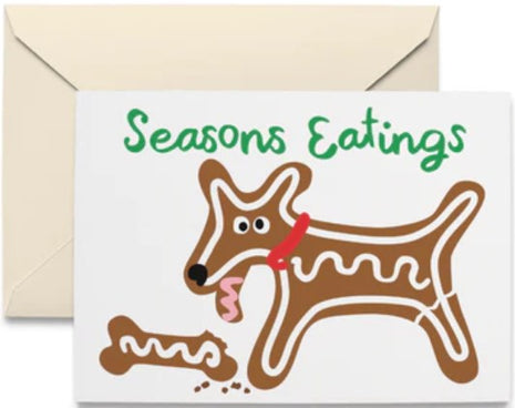 Gingerbread Dog Holiday Cards Boxed Set of 10