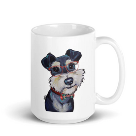 Christmas Dogs on Ceramic Mugs (over 20 breeds offered!)
