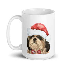 Christmas Dogs on Ceramic Mugs (over 20 breeds offered!)