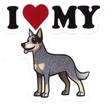 Load image into Gallery viewer, I Love My [Breed] Stickers by Wag &amp; Bark
