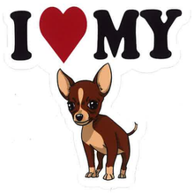 Load image into Gallery viewer, I Love My [Breed] Stickers by Wag &amp; Bark
