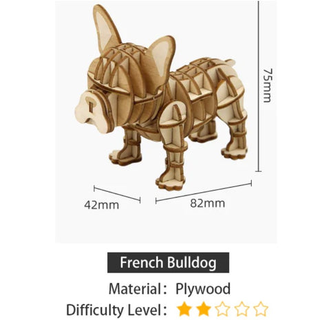 3D Wooden Dog Puzzles - Multiple Breeds!