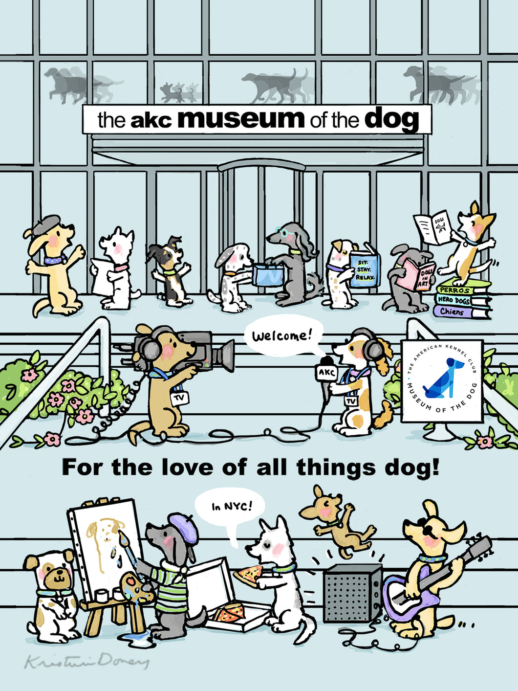 Kristin Doney Print - Museum of the Dog