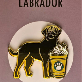 Dogs with Drinks Enamel Pins