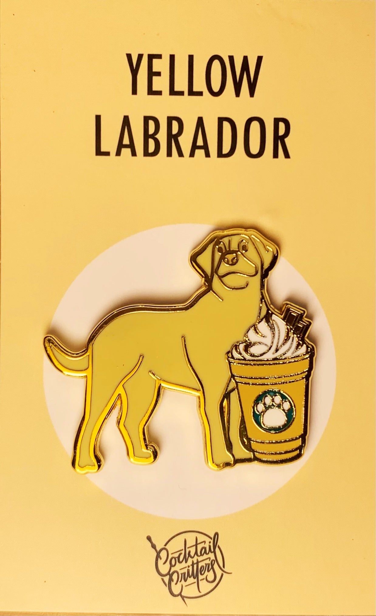 Dogs with Drinks Enamel Pins