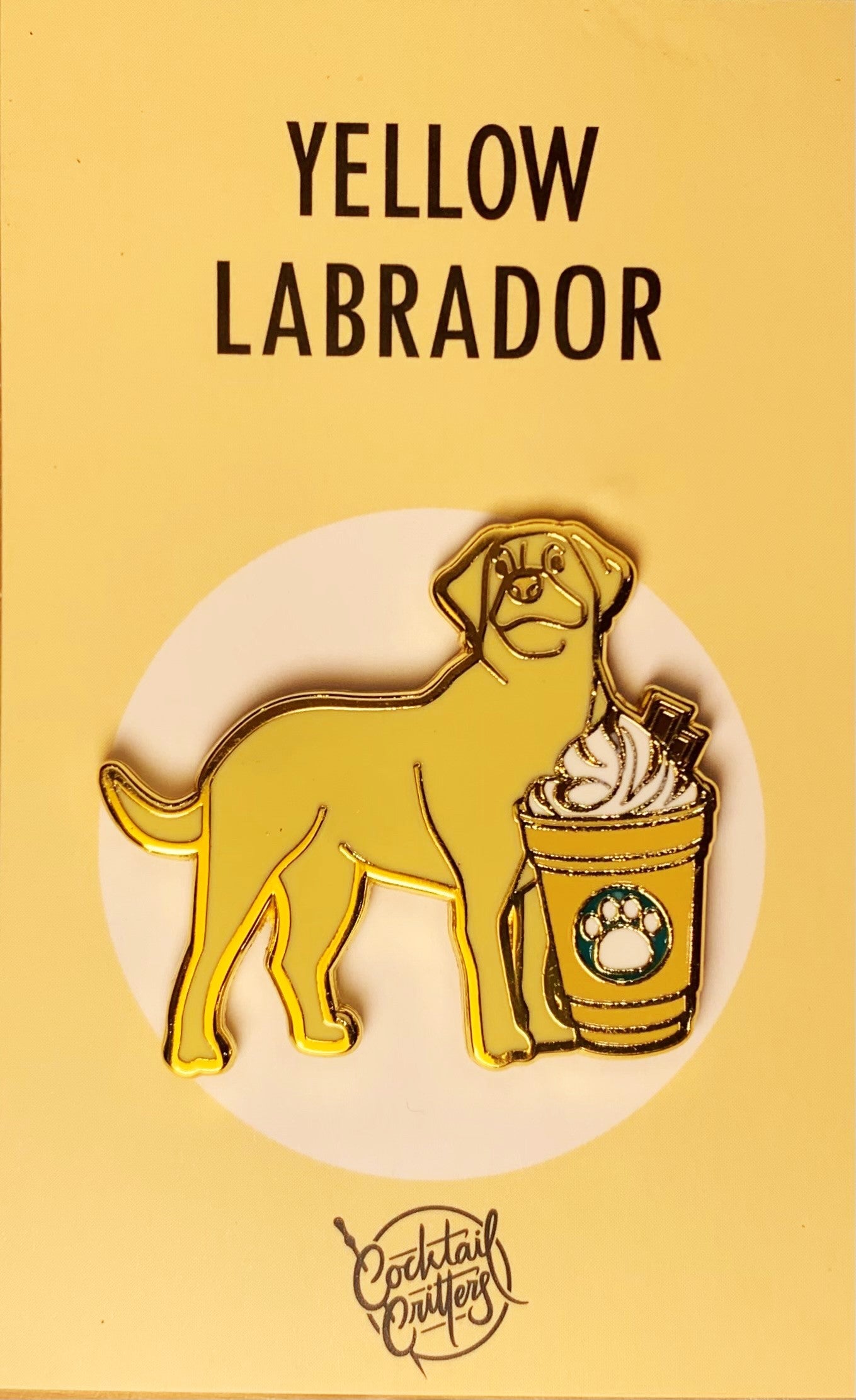Dogs with Drinks Enamel Pins