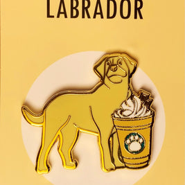 Dogs with Drinks Enamel Pins
