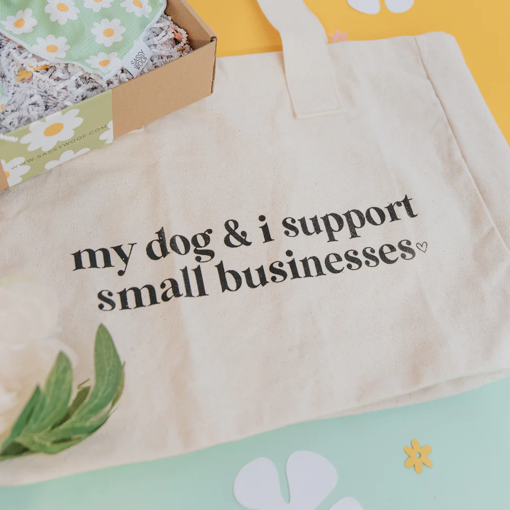 My Dog & I Rectangular Tote Bag by Sassy Woof