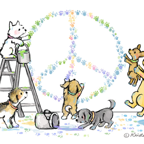 Peace Pups Print