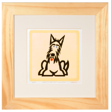 Limited Edition Framed Woodblock Original Prints - Multiple Breeds Available