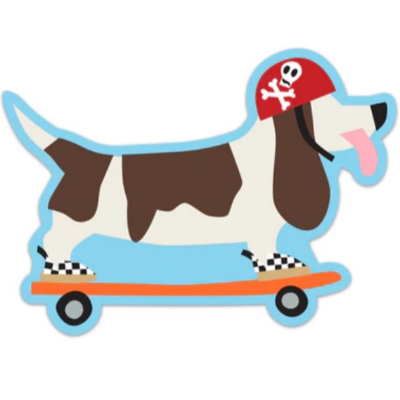 Die-cut Silly Dog Stickers