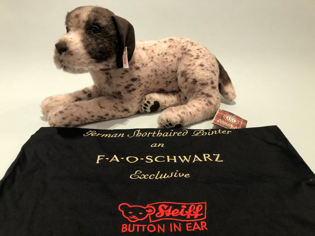 Collector's Edition Steiff and AKC German Shorthaired Pointer Cashmere Stuffed Animal
