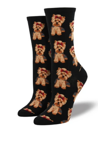 Yorkshire Terrier Socks - Black