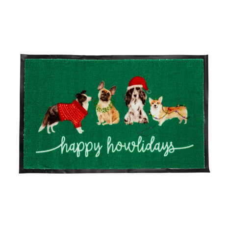 Happy Howlidays Door Mat