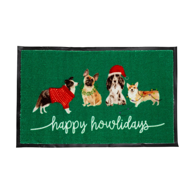Happy Howlidays Door Mat