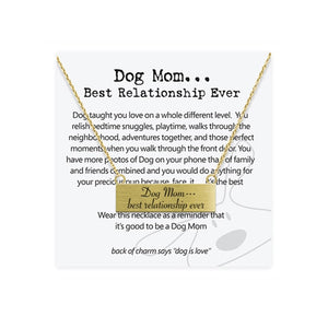 Dog Mom Necklace by Dog is Good