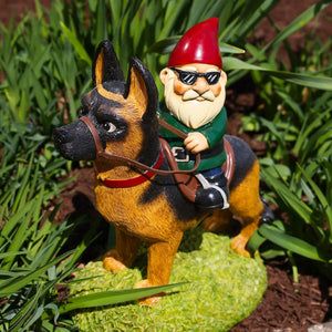Garden Gnomes Riding Dogs by Kwirkworks