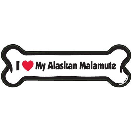 I <3 My Breed Dog Bone Magnet - Over 85 Breeds Available!