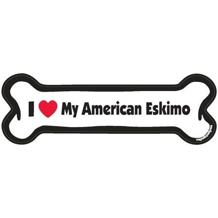 I <3 My Breed Dog Bone Magnet - Over 85 Breeds Available!