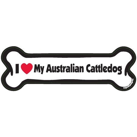 I <3 My Breed Dog Bone Magnet - Over 85 Breeds Available!