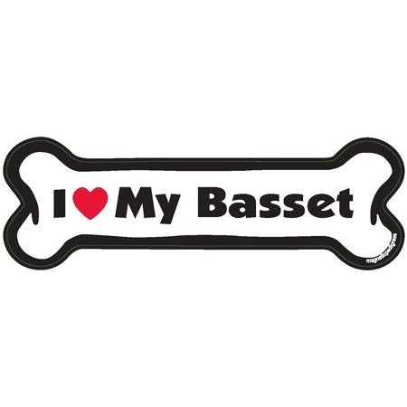 I <3 My Breed Dog Bone Magnet - Over 85 Breeds Available!